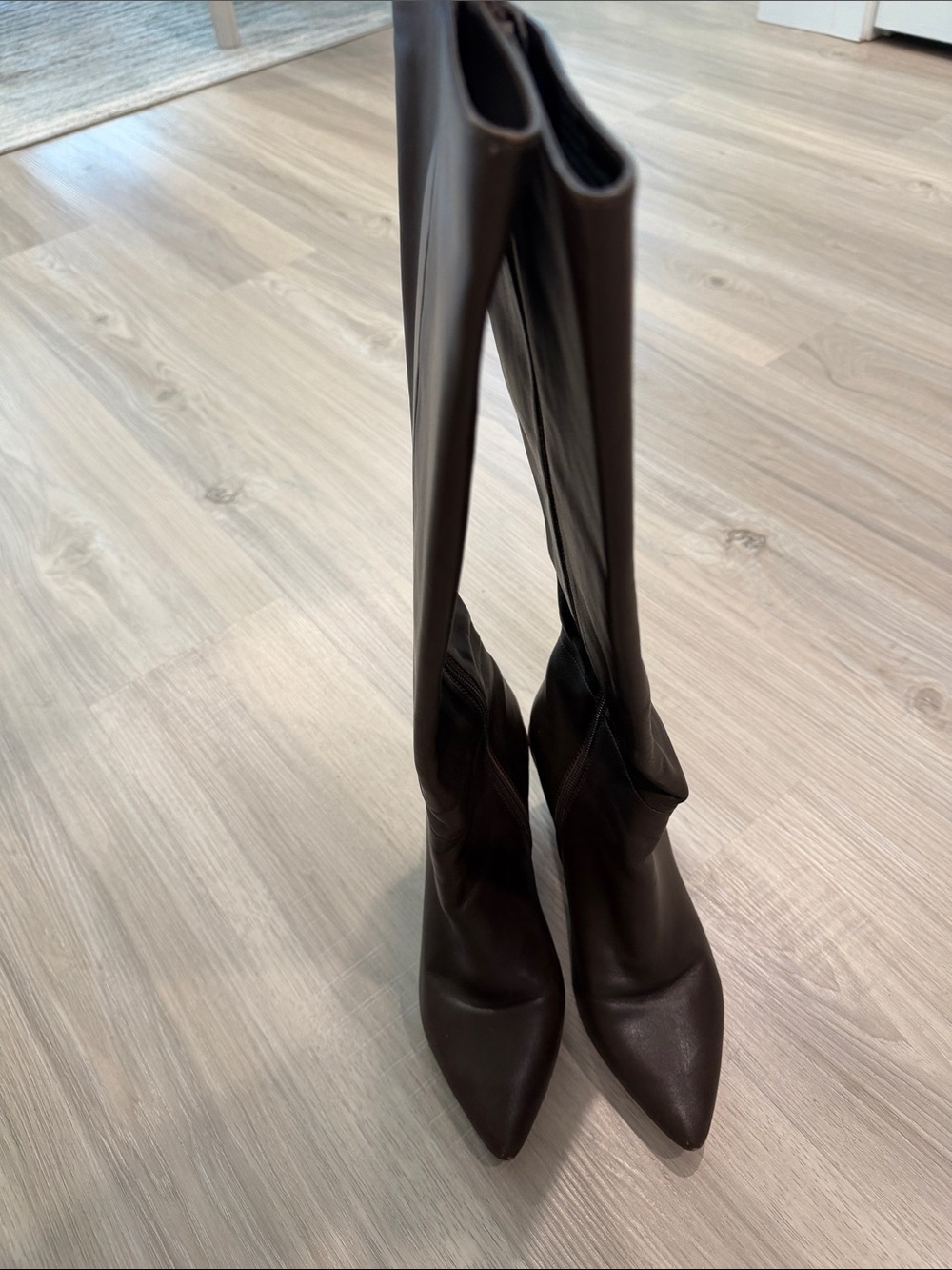 Women's Tall Pointed-Toe Knee Boots - Black
